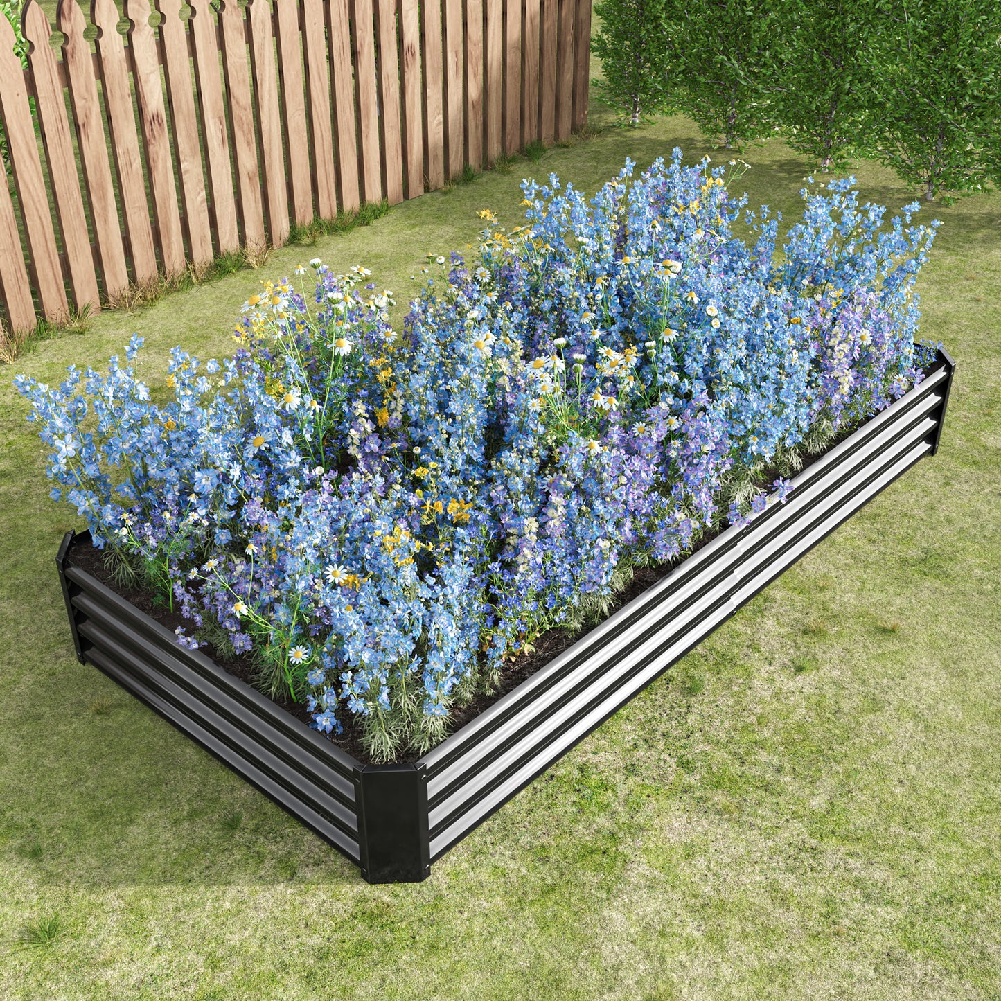 Raised Garden Bed Kit - Metal Raised Bed Garden