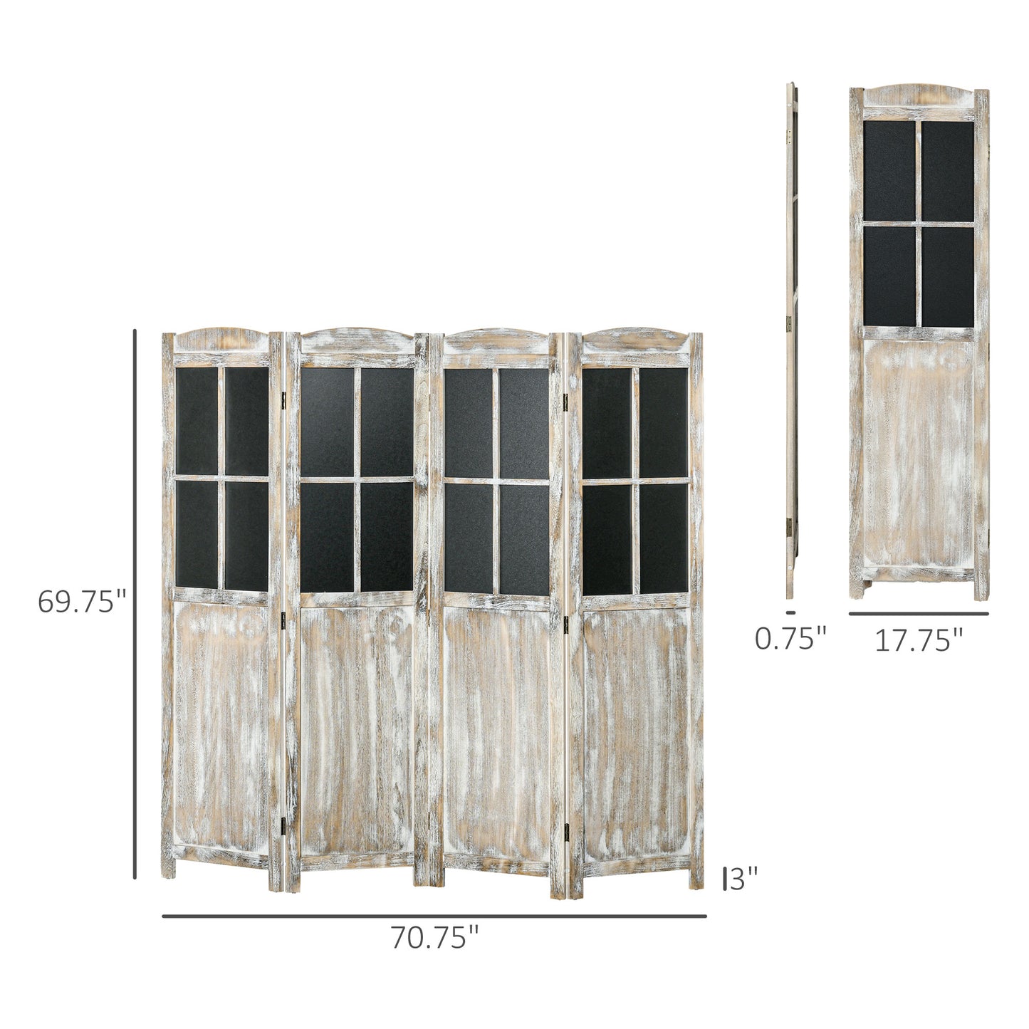 Coolbibila Portable Wood Privacy Scree