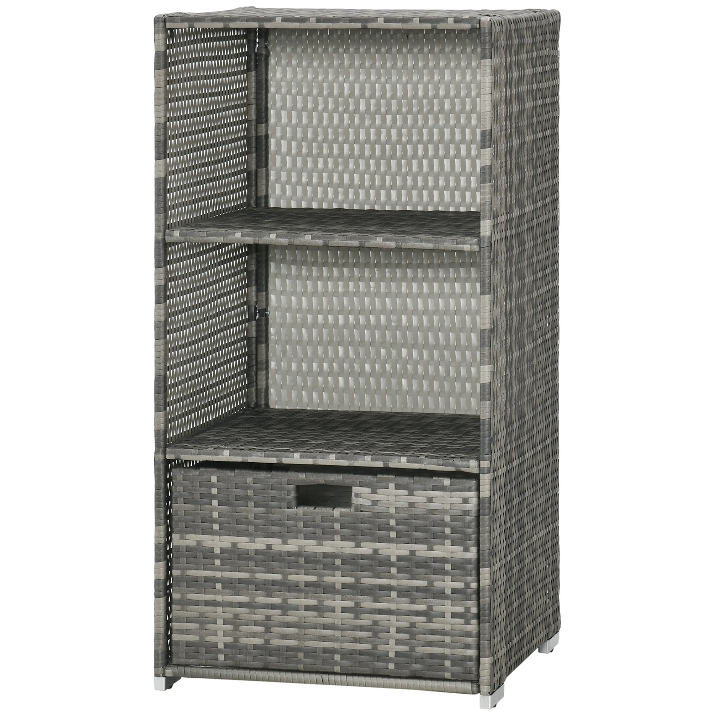 Coolbibila Pool Towel Rack, Waterproof PE Plastic Rattan Wicker Storage Organizer