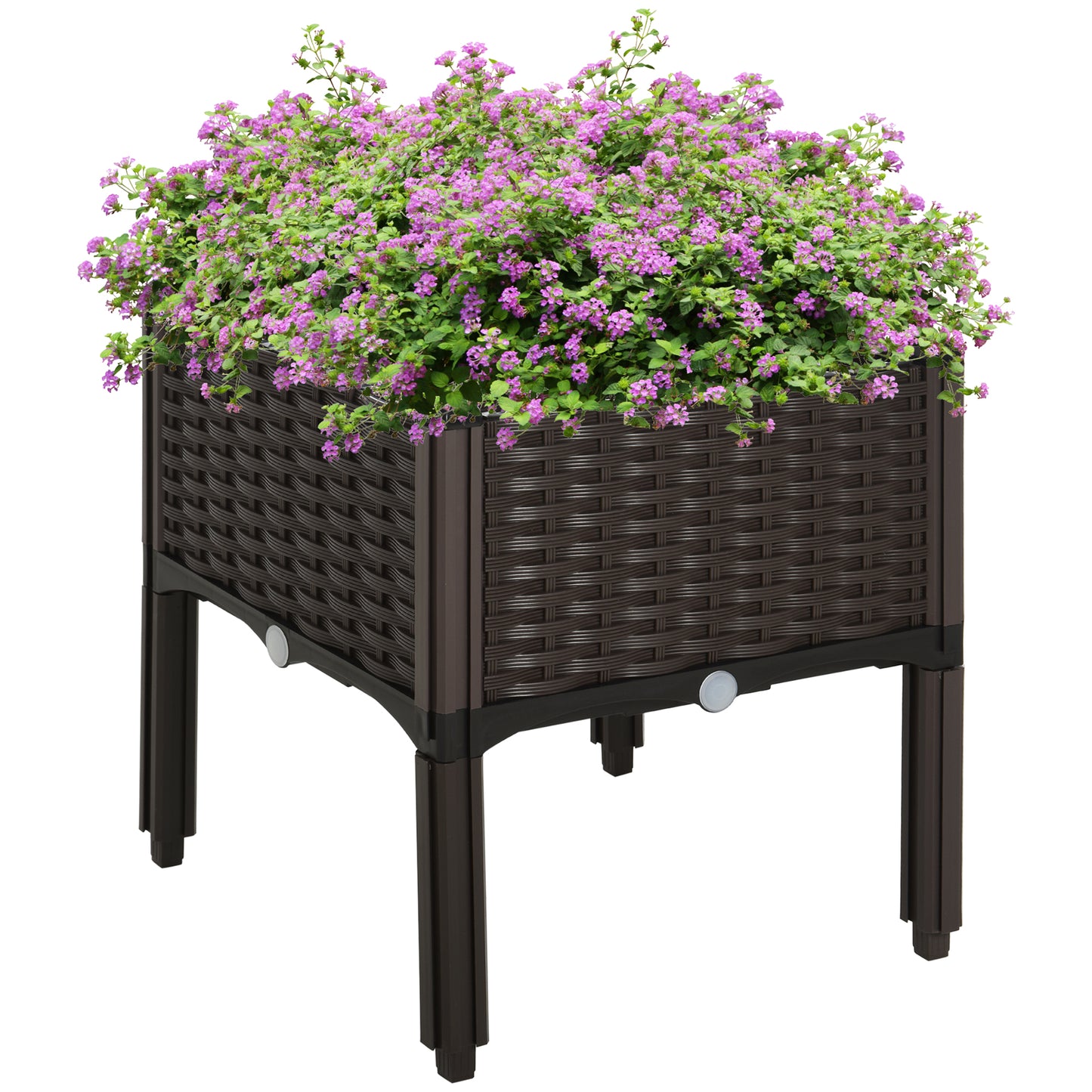 Coolbibila Raised Garden Bed with Legs, Self-Watering Planter Box