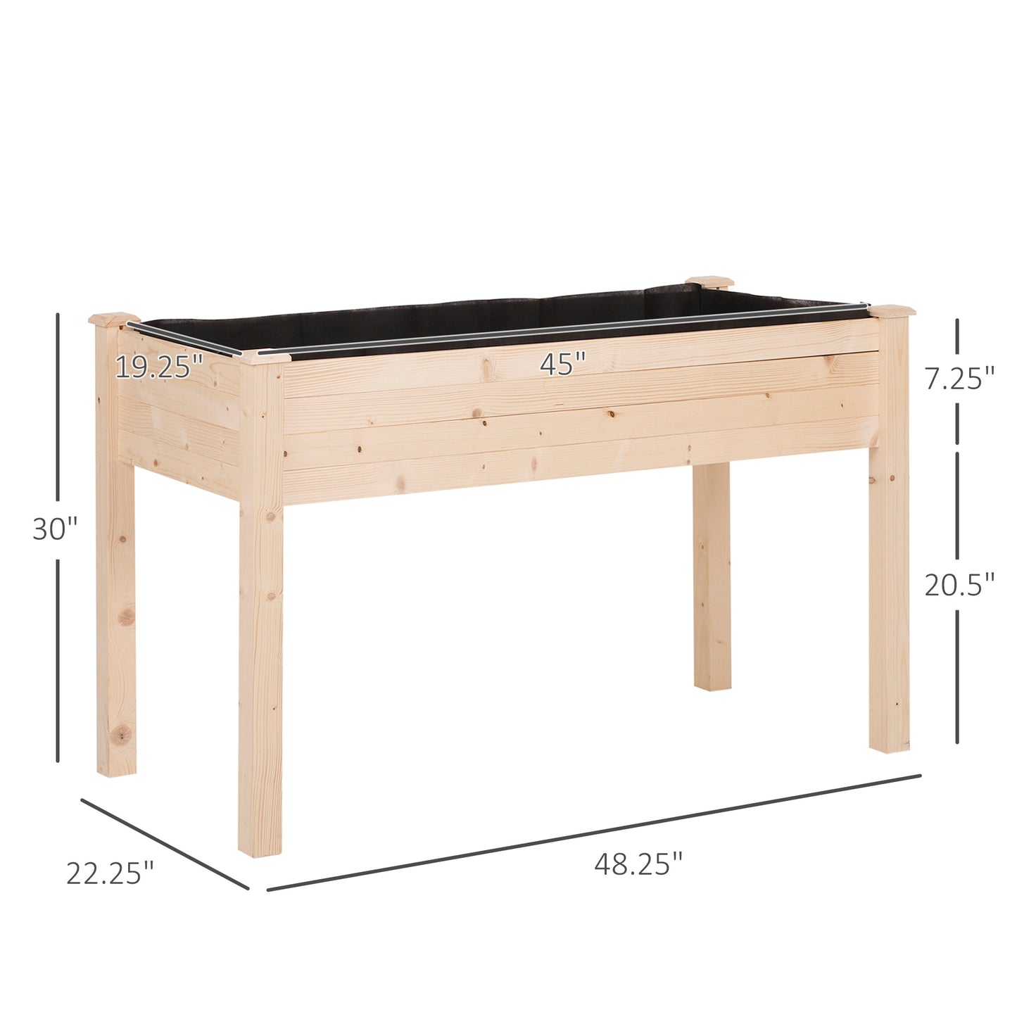 Coolbibila Elevated Wooden Planter Box