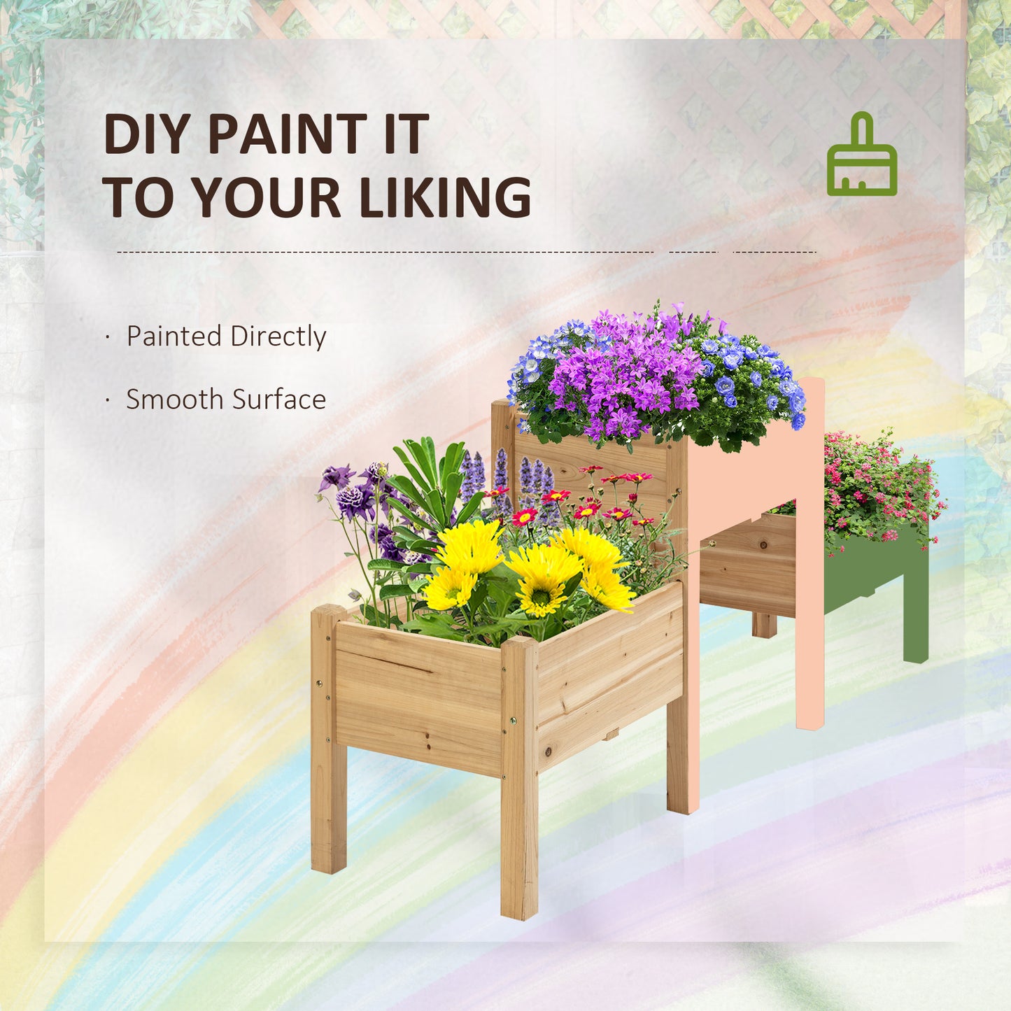 Coolbibila Wooden Plant Stand
