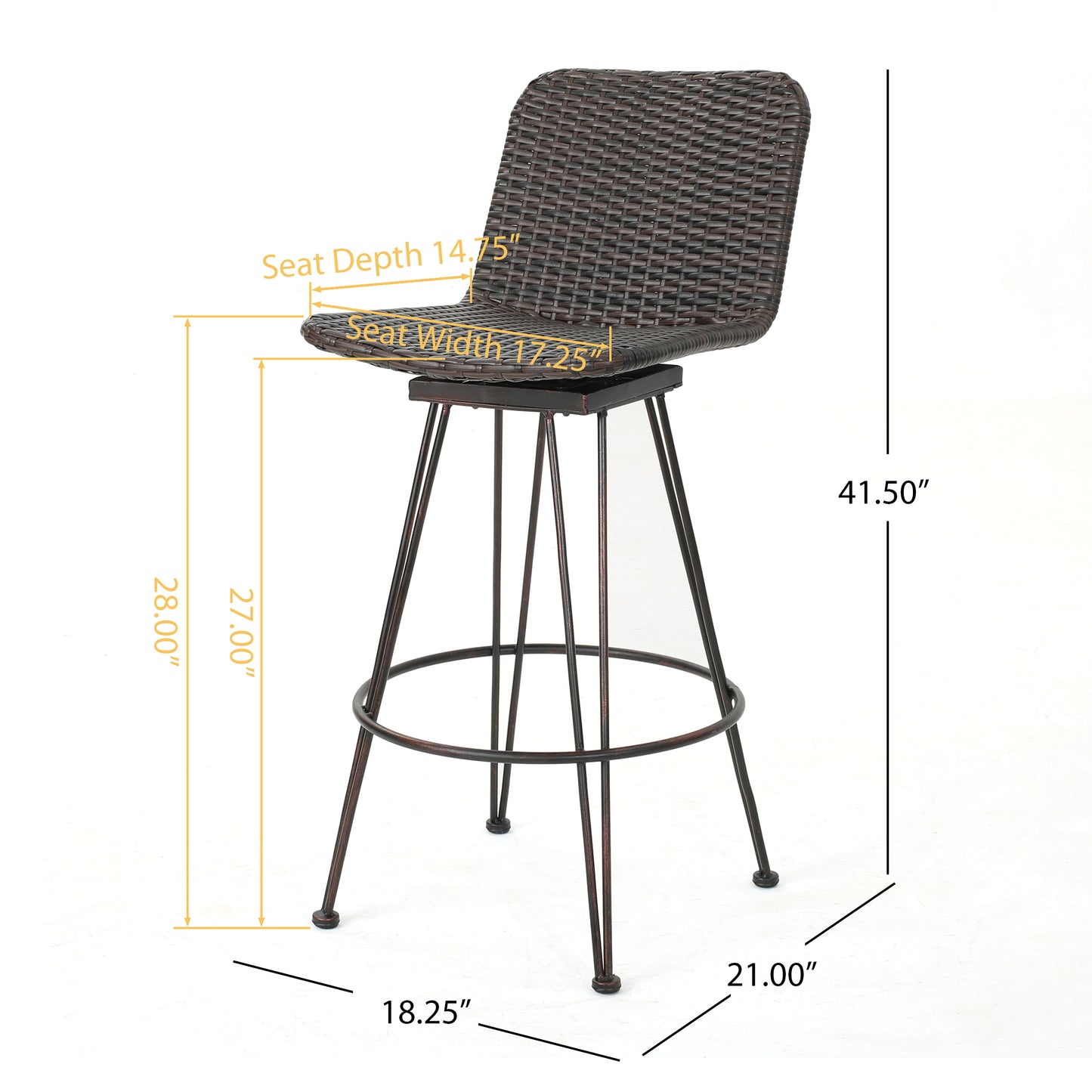 Coolbibila Rattan BAR CHAIR