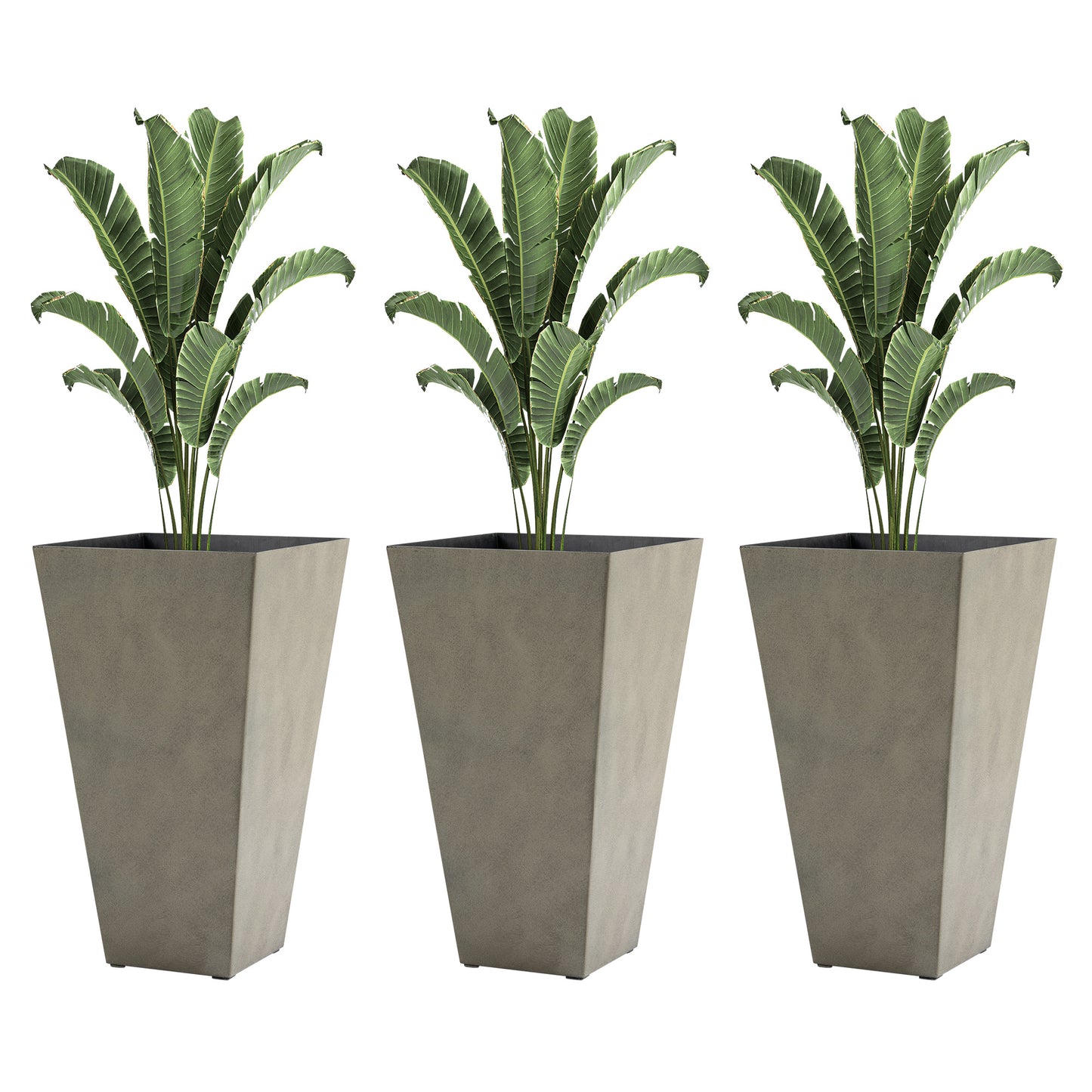 28" Outdoor Flower Pots, Indoor Planters for Porch Patio