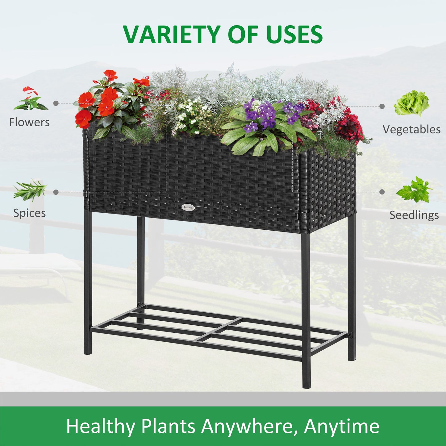 Coolbibila Elevated Planter Box
