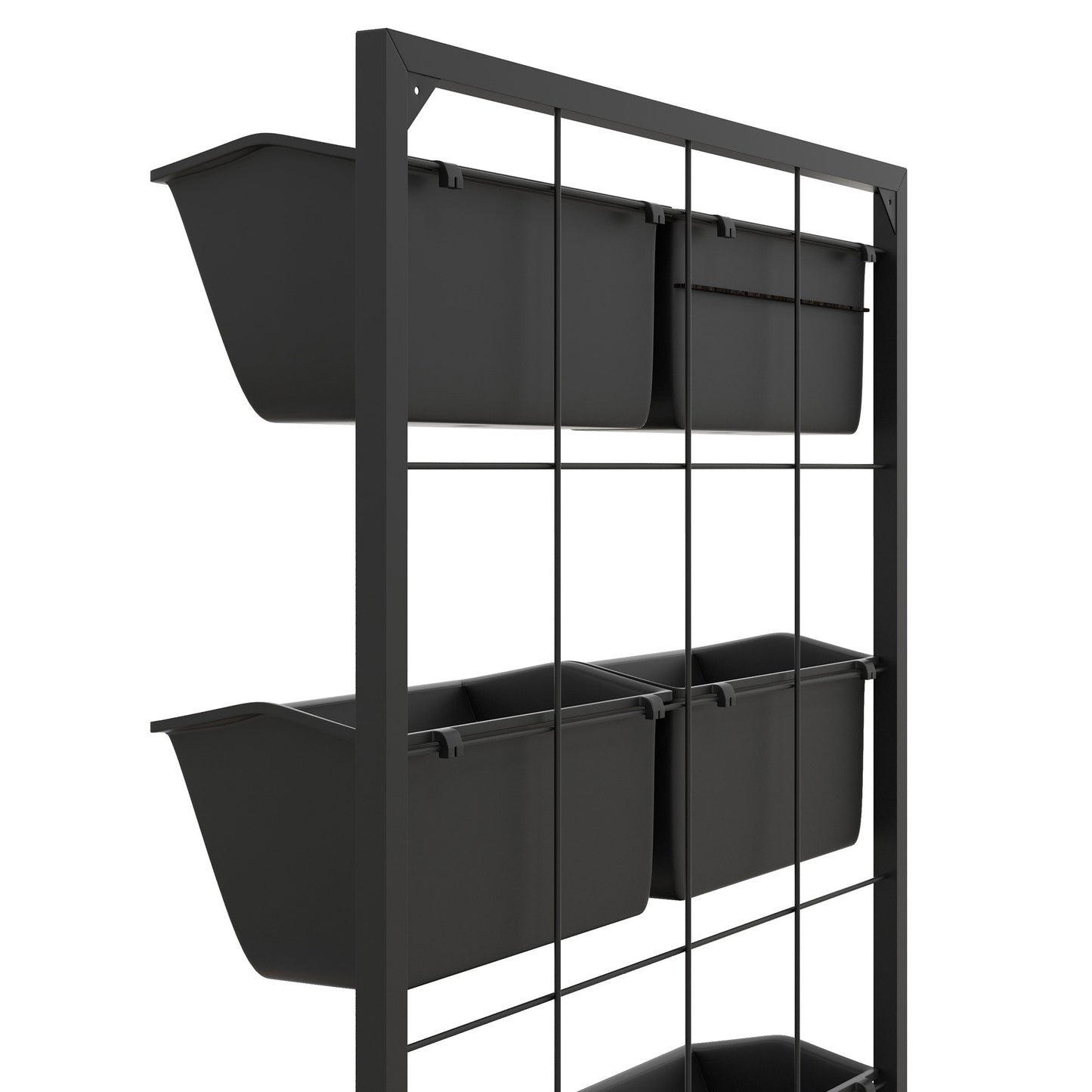 Indoor and Outdoor Use, Hanging Plant Holder, Self Draining Wall Mounted Planter