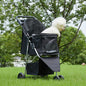 Pet Stroller for Dogs and Cats Foldable,Lightweight, and Durable Ideal for Small to Medium Pets Includes Storage Basket
