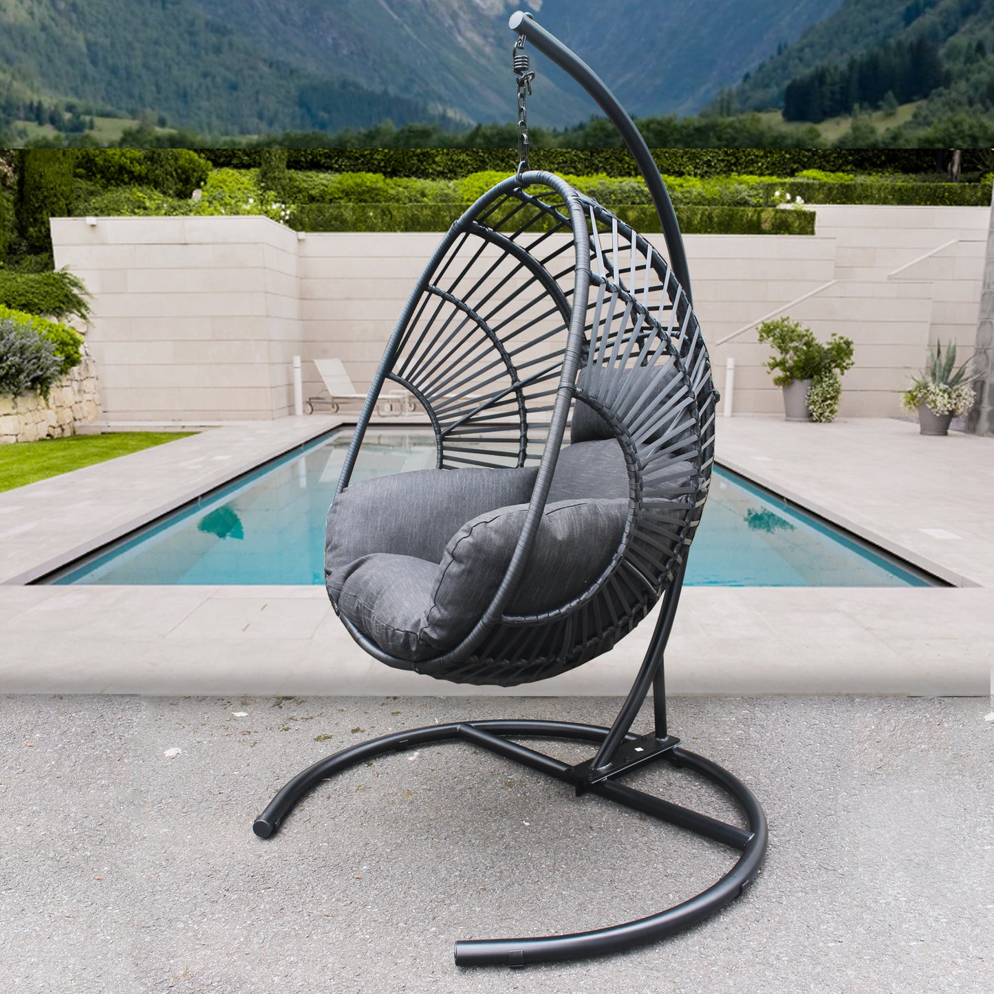 CoolbibilaPE Wicker Swing Egg chair