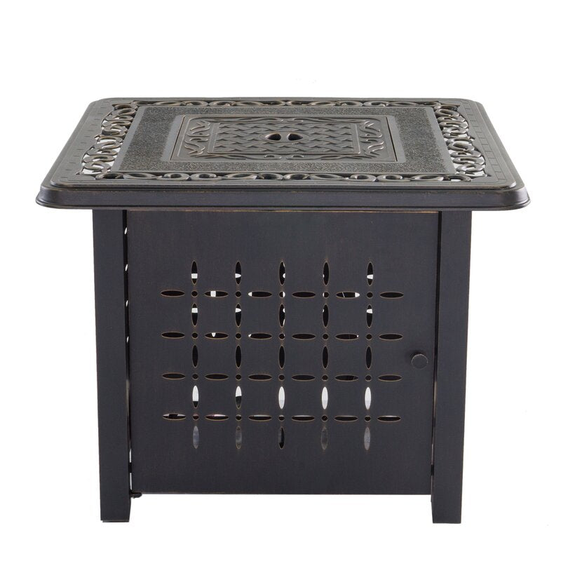 Coolbibila Aluminum Square Firepit Table