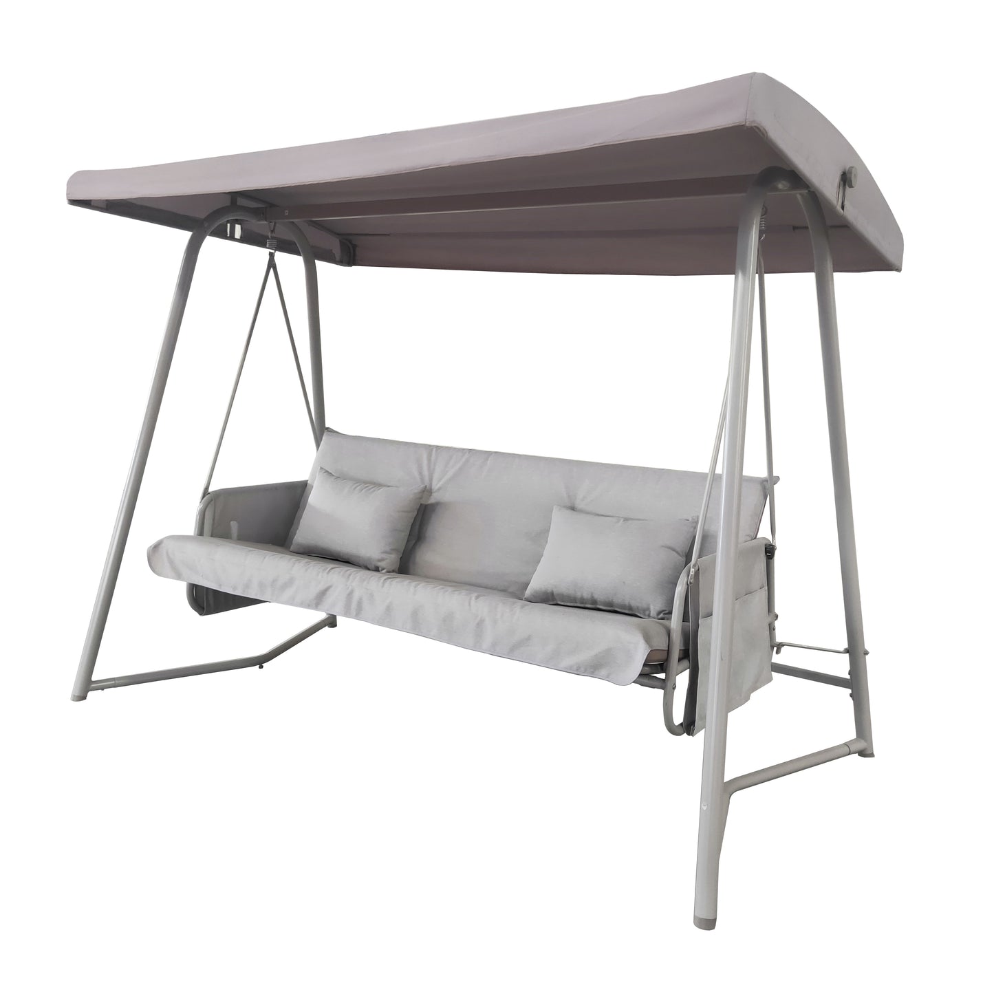 Coolbibila Outdoor Patio 3 seaters Metal Swing Chair Swing bed