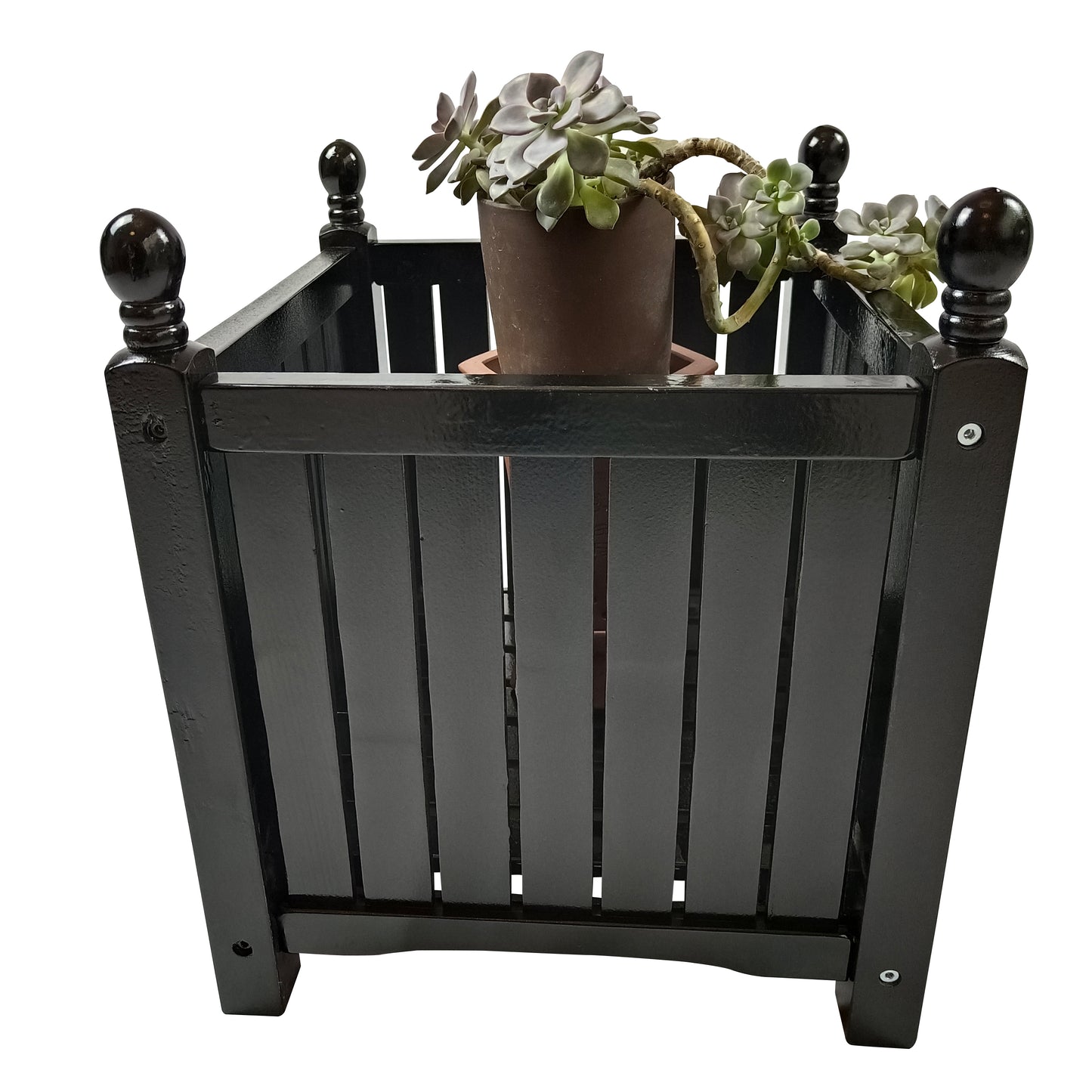 Wood Outdoor Square Wooden Flower and Herb Pot