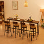 Coolbibila Swivel bar stool set of 2 with backrest