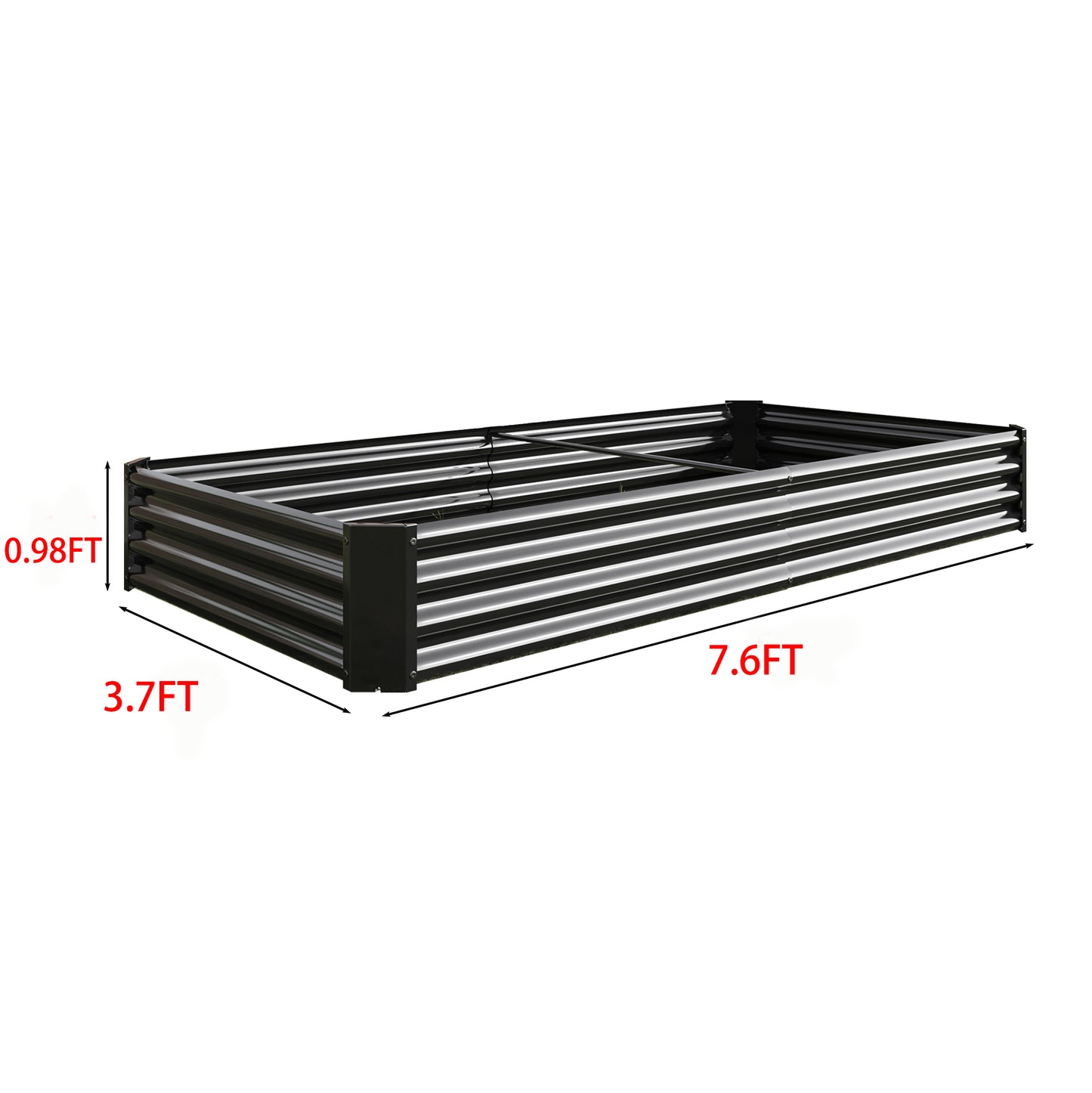 Raised Garden Bed Kit - Metal Raised Bed Garden