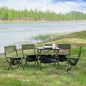 Coolbibila Set of 5, Folding Outdoor Table and Chairs Set