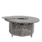Coolbibila Cast Aluminum Propane Gas Firepit Table, Chat Height