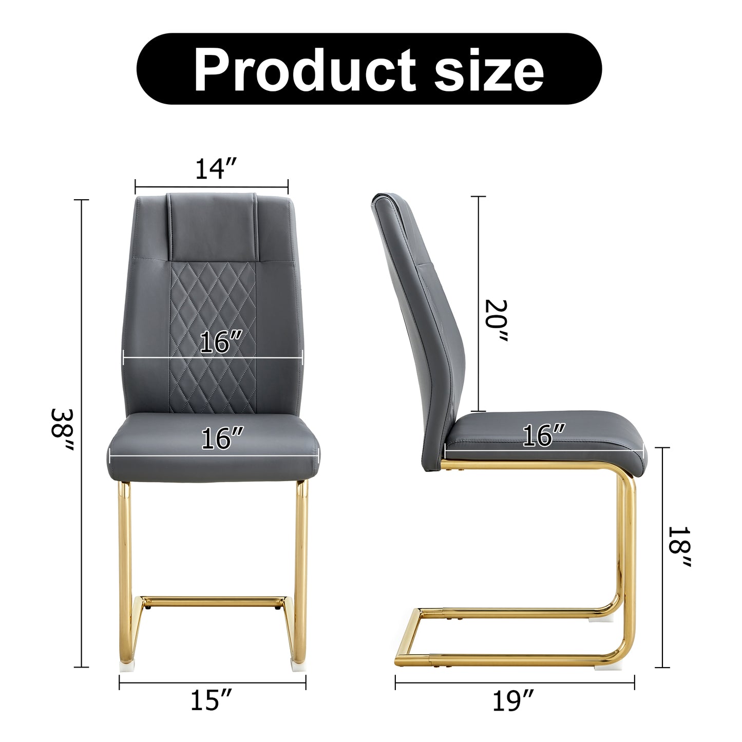 Coolbibila Modern dining chairs, restaurant chairs, and gold legged upholstered chairs