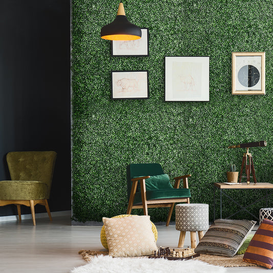 Coolbibila Artificial Boxwood Panels Topiary Wall Greenery Backdrop, Privacy Hedge Screen