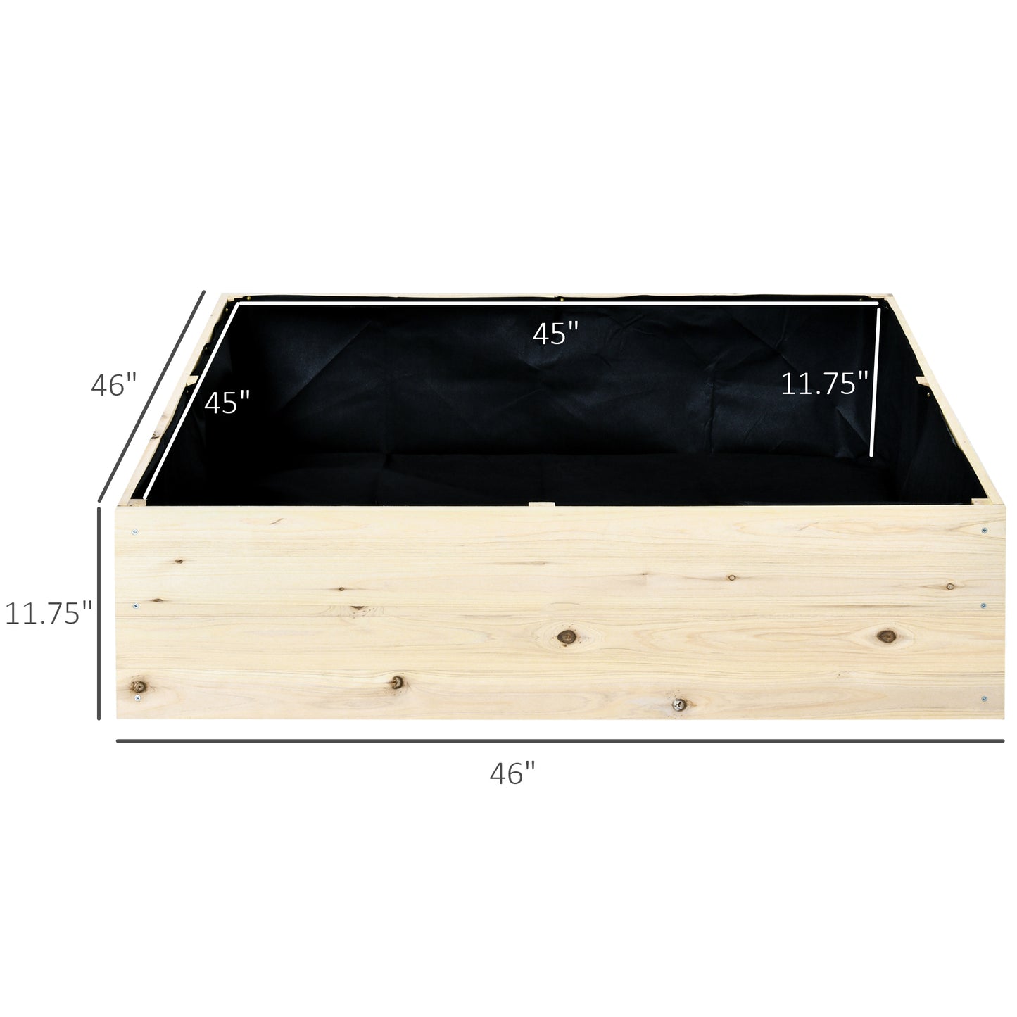 Coolbibila Wooden Raised Garden Bed Kit, Elevated Planter Box