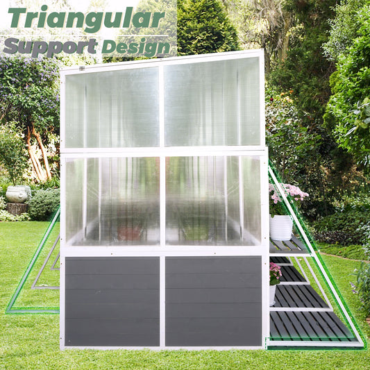 Coolbibila Greenhouse, Wooden Lean to Greenhouses for Outdoors