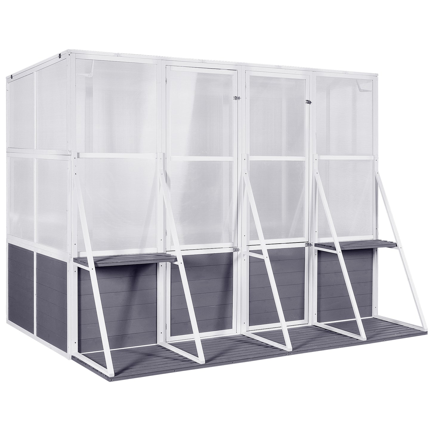 Coolbibila Greenhouse, Wooden Lean to Greenhouses for Outdoors