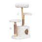 Modern Cat Tree, Natural Branch Cat Tower, Luxury Cat Condo, Indoor Cat Furniture, Kitten Cat Gift, White