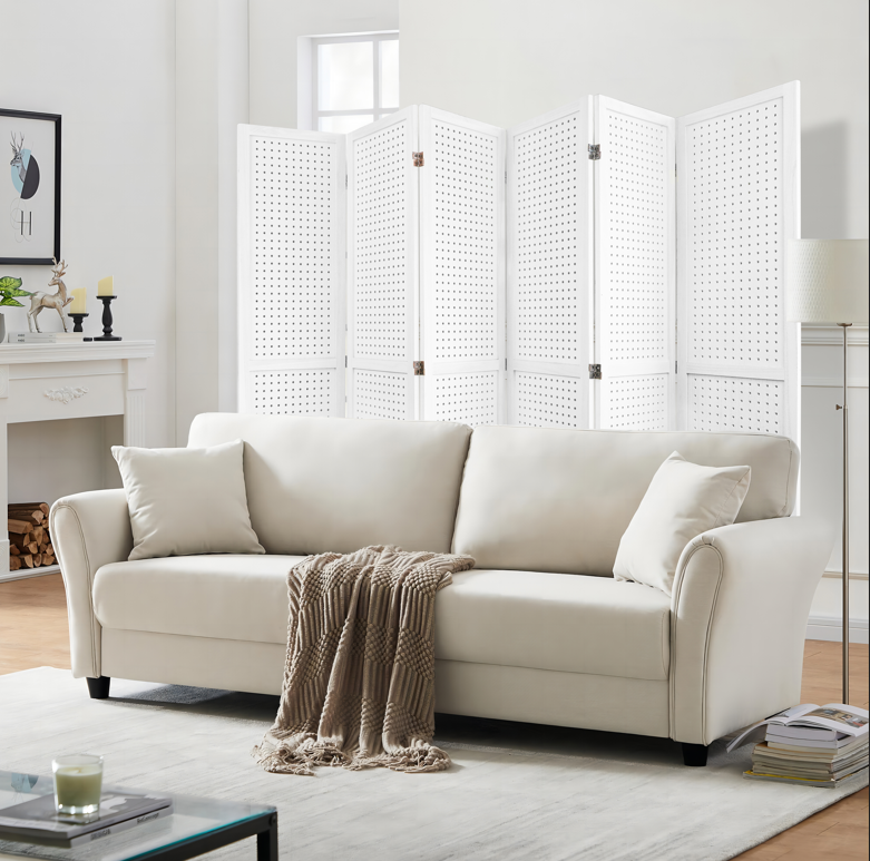 Coolbibila Wooden Room Divider Folding Privacy Screen