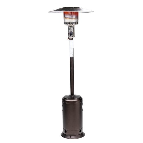 Coolbobola Outdoor Patio Propane Heater with Portable Wheels