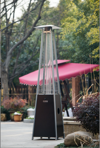 Coolbibila Quartz Glass Tube Patio Heater, Visual Flame Heater, 40000BTU