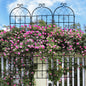 Coolbibila 4 Pack Metal Garden Trellis 86.7" x 19.7" Rustproof Trellis for Climbing Plants Outdoor Flower Support