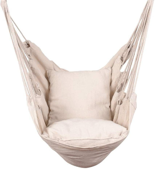 Coolbibila Hanging Rope Hammock Chair Swing Seat