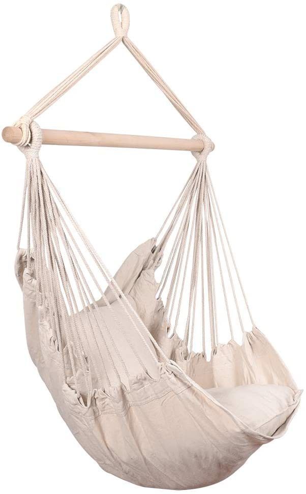 Coolbibila Hanging Rope Hammock Chair Swing Seat