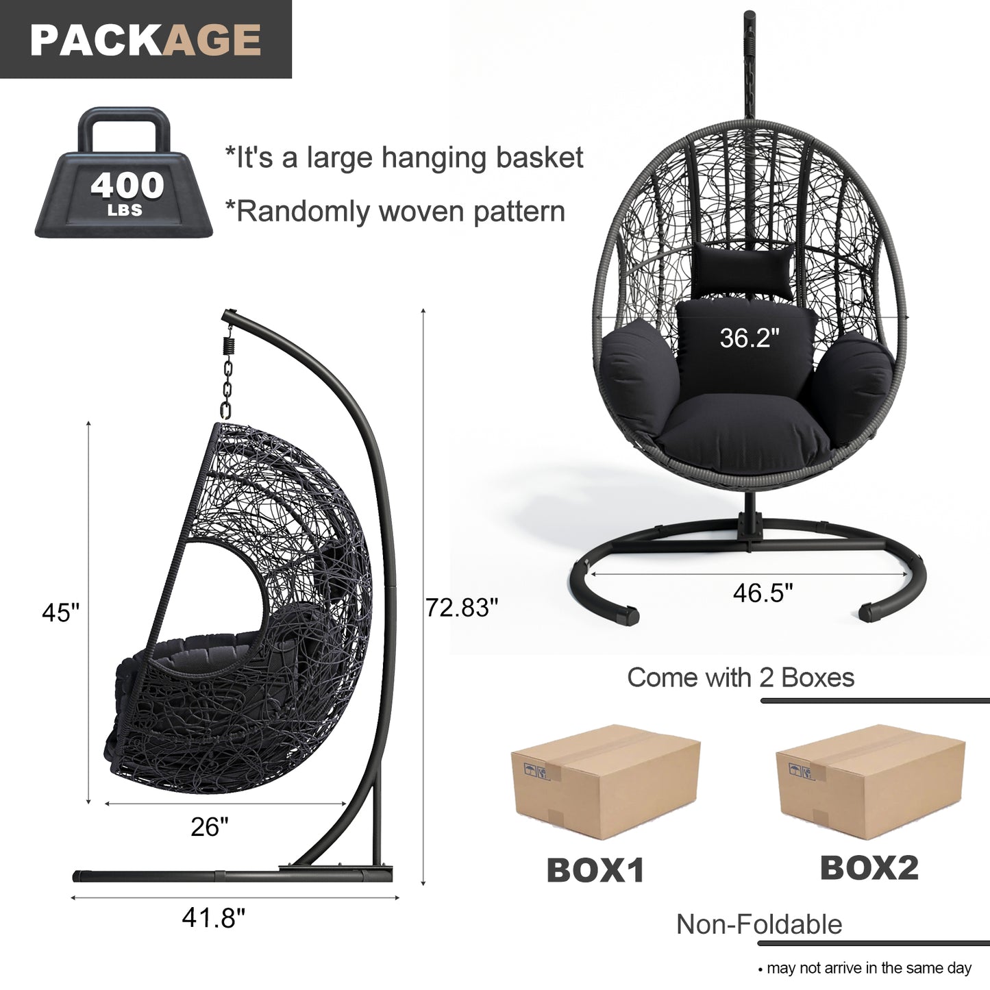 Coolbibila New Comming Outdoor Indoor PE wicker Swing Egg Chair Gray Color