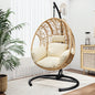 Coolbibila New Comming Outdoor Indoor PE wicker Swing Egg Chair Natural color