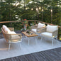 Coolbibila 4-Piece Boho Rope Patio Furniture Set