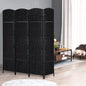 Coolbibila HOMCOM 6' Tall Wicker Weave 4 Panel Room Divider Privacy Screen