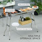 Coolbibila Charcoal Grill, Stainless Steel Portable Folding BBQ, Outdoor Hibachi