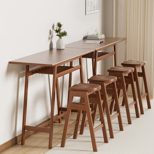 Coolbibila 3 PCS Pub Dining Set Retro Bar Table