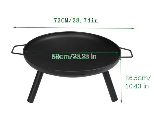 Coolbibila Fireplace Portable Fire Pit Grill Fire Pit Backyard Party Stove Round