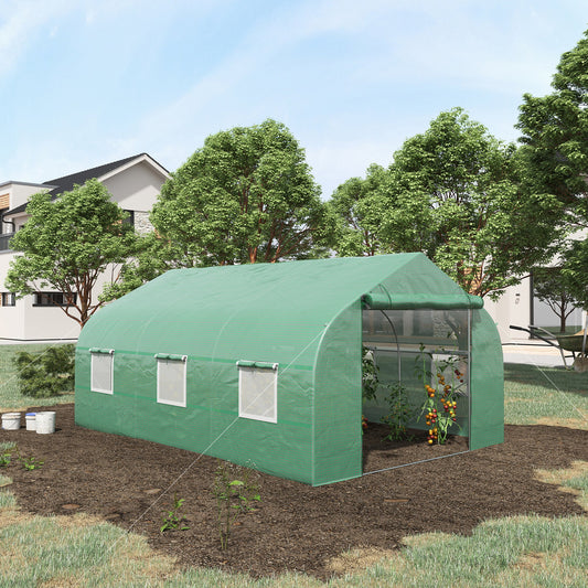 Coolbibila 11.5' x 10' x 7' Walk-in Greenhouse, Tunnel Green House