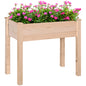 Coolbibla  Raised Garden Bed with Legs, 34" x 18" x 30", Elevated Wooden Planter Box