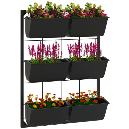 Indoor and Outdoor Use, Hanging Plant Holder, Self Draining Wall Mounted Planter