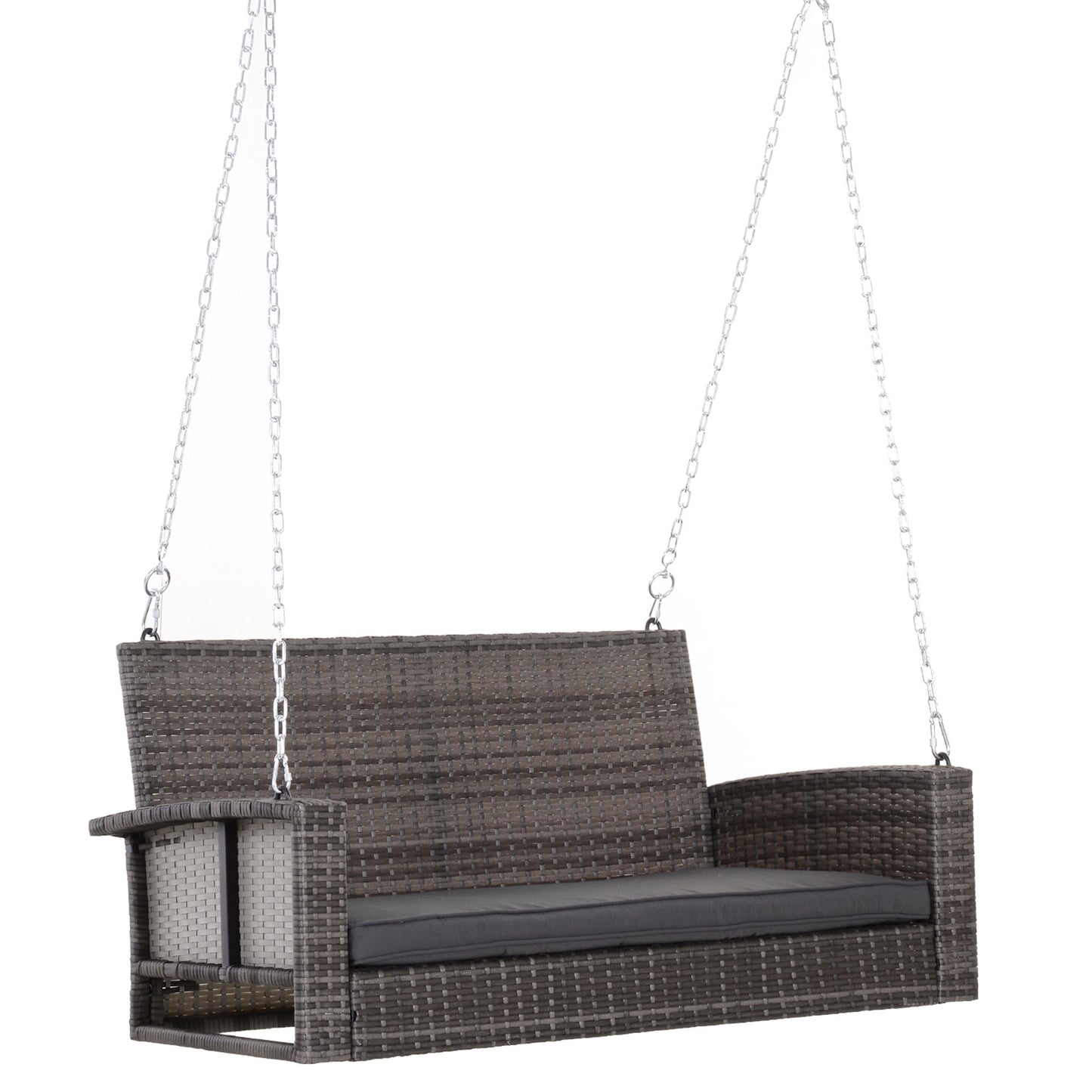 Coolbibila 2 Person Wicker Hanging Swing Bench