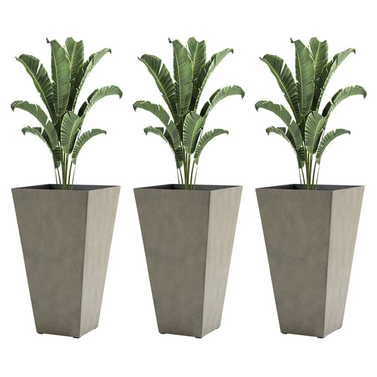 28" Outdoor Flower Pots, Indoor Planters for Porch Patio