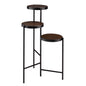 Coolbibila Black and Walnut 3-tier Foldable Plant Stand