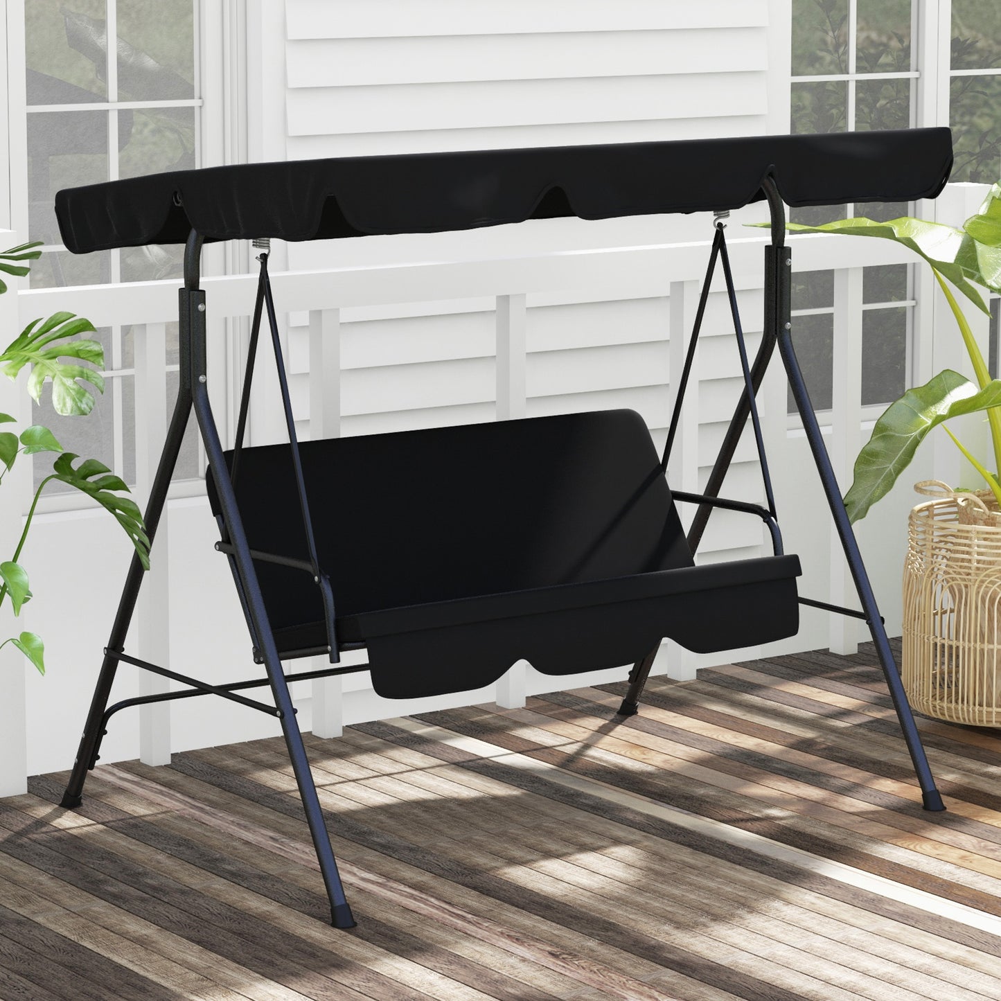 Coolbibila 3-Seat Outdoor Patio Swing Chair
