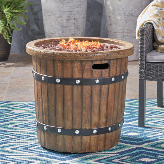 CoolbibilaROUND ROUND 25" MGO FIRE PIT - 40 000 BTU