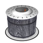 Coolbibila Smokeless Fire Pit with Fireproof Mat, 20" Barrel Style Portable Wood Burning Firepit