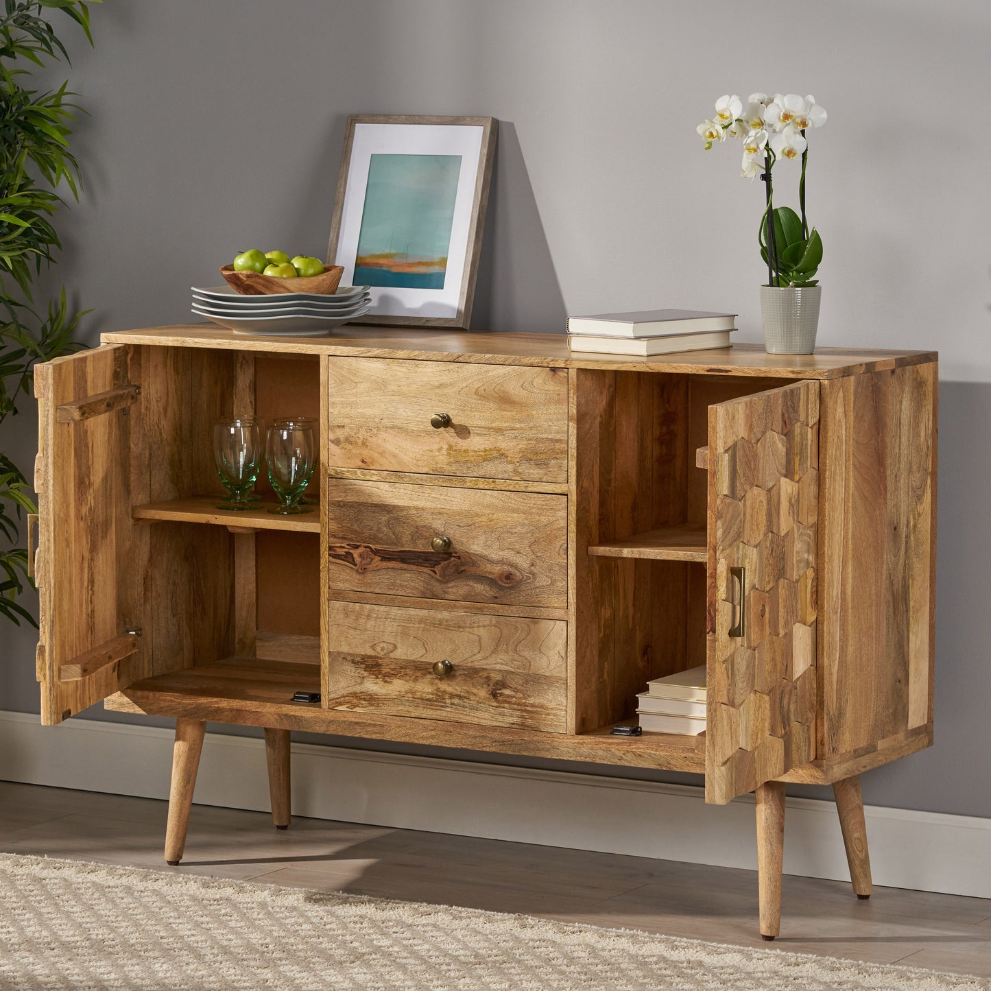 Coolbibila 3 DRAWER SIDEBOARD WITH 2 DOOR