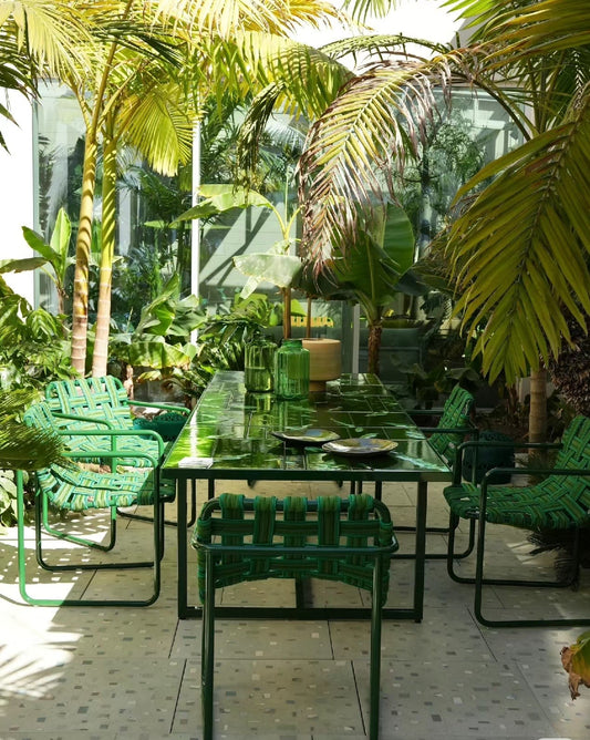 New arrivals Green Outdoor Dining Furniture set